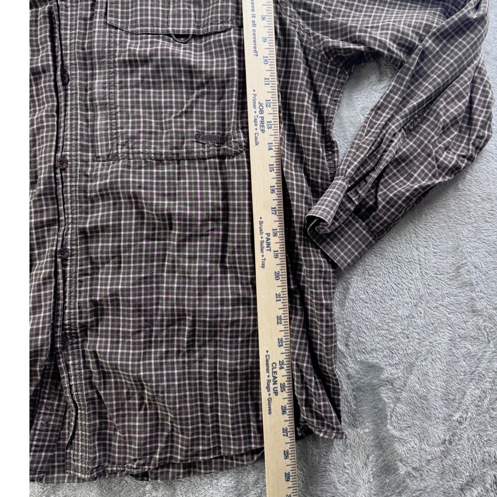 Gander Mtn Plaid Button Down Shirt Mens‎ 2XL Outdoor Utility Casual Long Sleeve - Picture 4 of 5